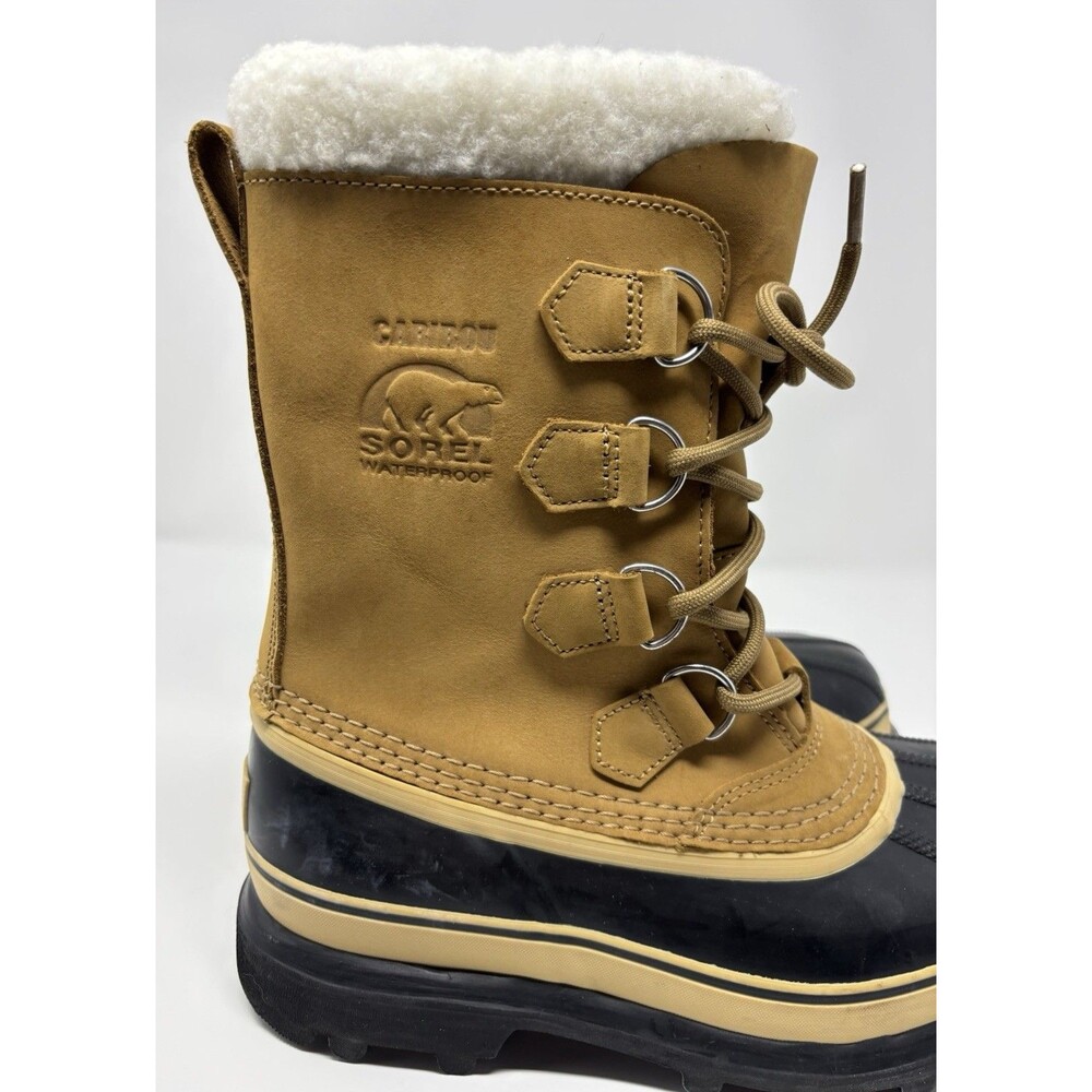 Sorel Caribou Waterproof Handcrafted Mid Calf Insulated Snow Boots Womens Size 7 - Picture 5 of 8